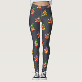 Funny Stolz Feuerwehrmann Chili on Fire gibt Thumb Leggings