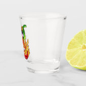 Funny Stolz Feuerwehrmann Chili on Fire gibt Thumb Schnapsglas (Rechts)