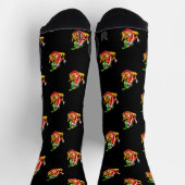 Funny Stolz Feuerwehrmann Chili on Fire gibt Thumb Socken (Oben)