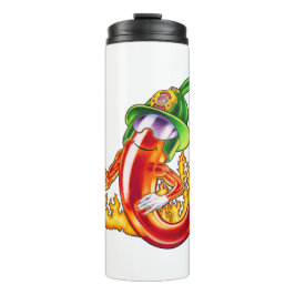 Funny Stolz Feuerwehrmann Chili on Fire gibt Thumb Thermosbecher