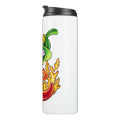 Funny Stolz Feuerwehrmann Chili on Fire gibt Thumb Thermosbecher (Nach rechts gedreht)