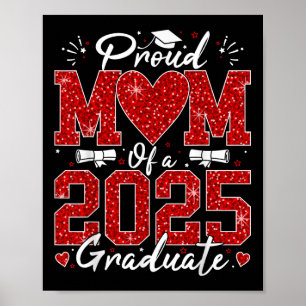 Funny Stolz Mama eines Absolventen 2025 Senior 202 Poster