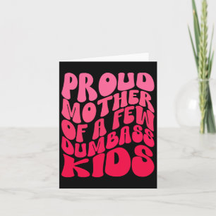 Funny Stolz Mutter Mama ein paar Dumb Kinder Mütte Karte