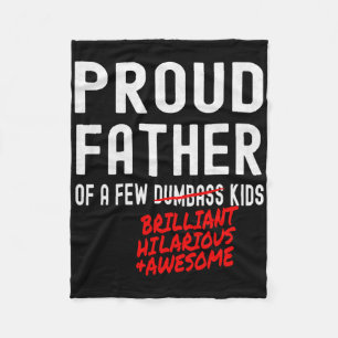 Funny Stolz Vater von ein paar brillanten Unglaubl Fleecedecke