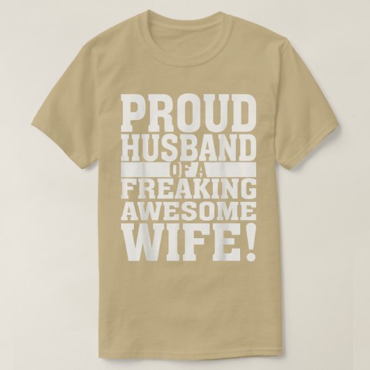 Funny stolzer Ehemann einer atemberaubenden phanta T-Shirt (Design vorne)