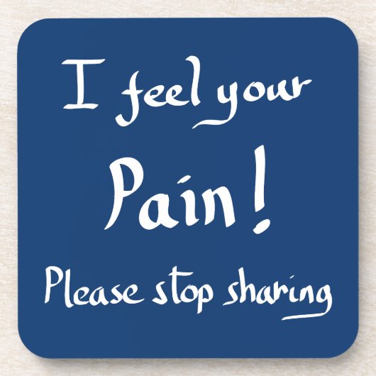 Funny stop - Zitat Getränkeuntersetzer (Vorderseite)