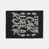 Funny Stopp Auto Ich sehe einen Rock Geologist Roc Fleecedecke (Vorderseite (Horizontal))