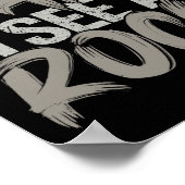 Funny Stopp Auto Ich sehe einen Rock Geologist Roc Poster (Ecke)