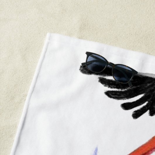 Funny Storch Tragend Baby Beach Handtuch Custom Te (Beispiel)