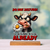 Funny Störe Kuh Wortart Acrylschild (Neutral)