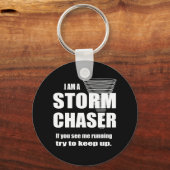Funny Storm Chaser Black Schlüsselanhänger (Vorderseite)