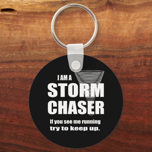 Funny Storm Chaser Black Schlüsselanhänger (Vorderseite)