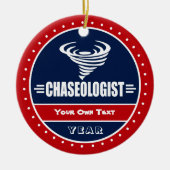 Funny Storm Chaser Tornado Twister Keramik Ornament (Vorne)