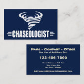 Funny Storm Chaser Tornado Twister Visitenkarte (Vorne/Hinten)