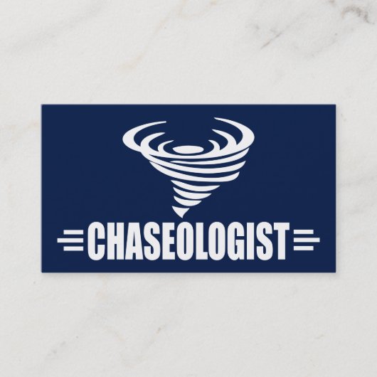 Funny Storm Chaser Tornado Twister Visitenkarte (Vorderseite)