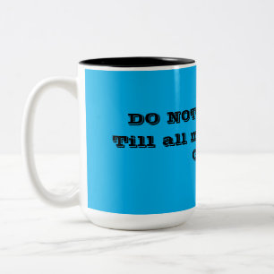 Funny stört nicht zweifarbige tasse