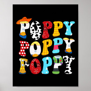 Funny Story Poppy Toy Boy Story Vater Vathers Day Poster