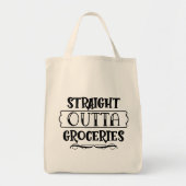 Funny Straight Outdoor Groceries Tragetasche (Vorne)