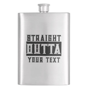 Funny 'Straight Outta Your Text' Flachmann