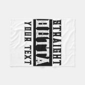 Funny 'Straight Outta Your Text' Fleecedecke (Vorderseite (Horizontal))