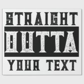 Funny 'Straight Outta Your Text' Geschenkpapier (Flach)