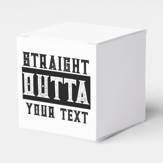 Funny 'Straight Outta Your Text' Geschenkschachtel (Vorderseite)