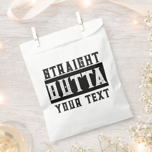 Funny 'Straight Outta Your Text' Geschenktütchen (Ausgeschnitten)