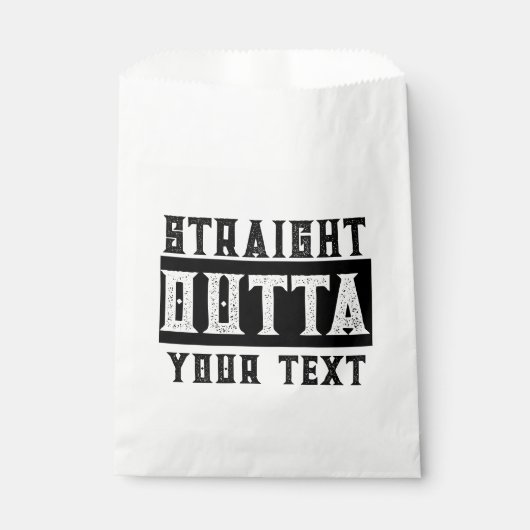 Funny 'Straight Outta Your Text' Geschenktütchen (Vorderseite)
