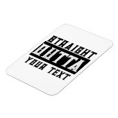 Funny 'Straight Outta Your Text' Magnet (Linke Seite)