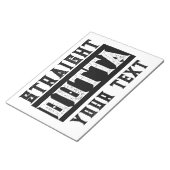 Funny 'Straight Outta Your Text' Notizblock (angewinkelt)