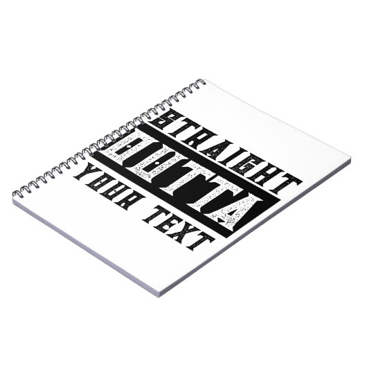 Funny 'Straight Outta Your Text' Notizblock (Linke Seite)