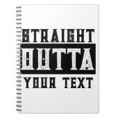 Funny 'Straight Outta Your Text' Notizblock (Vorderseite)