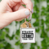 Funny 'Straight Outta Your Text' Schlüsselanhänger (Hand)