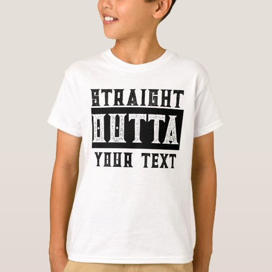 Funny 'Straight Outta Your Text' T-Shirt (Vorderseite)