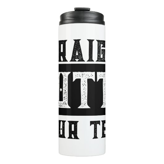 Funny 'Straight Outta Your Text' Thermosbecher (Vorderseite)