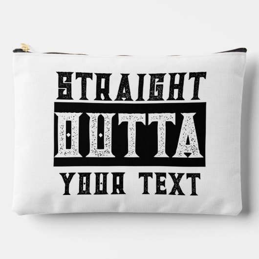 Funny 'Straight Outta Your Text' Zubehörtasche (Vorderseite)