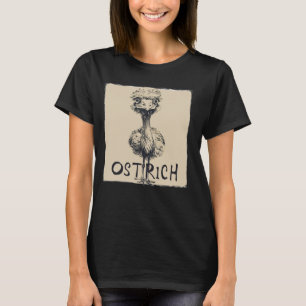 Funny Straußengesicht für Erwachsene und Kinder T-Shirt
