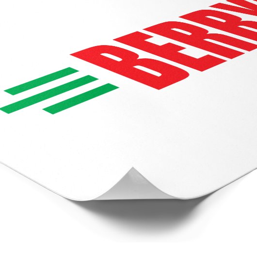 Funny Strawberries Poster (Ecke)