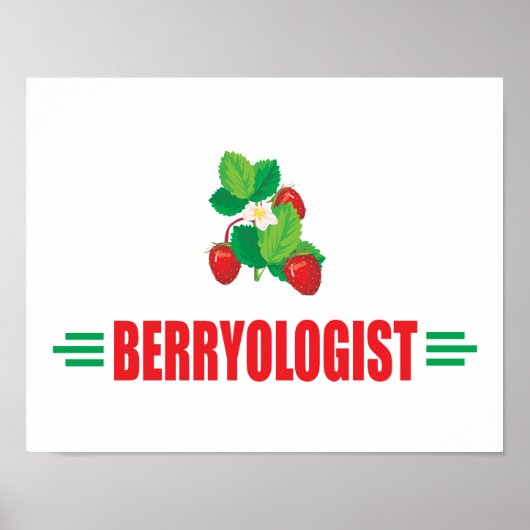 Funny Strawberries Poster (Vorne)