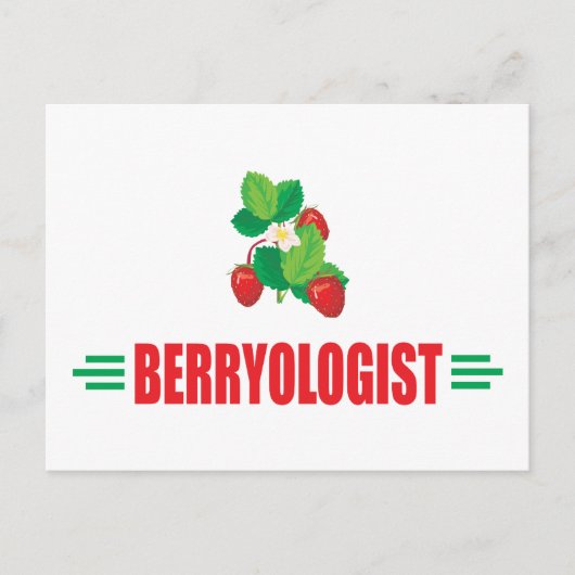 Funny Strawberries Postkarte (Vorderseite)