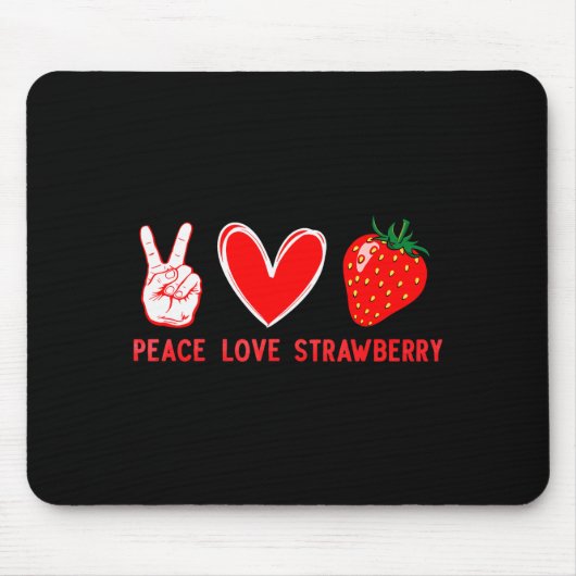 Funny Strawberry Art For Men Women Fruit Strawberr Mousepad (Vorne)
