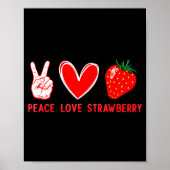 Funny Strawberry Art For Men Women Fruit Strawberr Poster (Vorne)