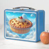 Funny Strawberry Pie im Himmel Idee Metall Brotdose (Beispiel)