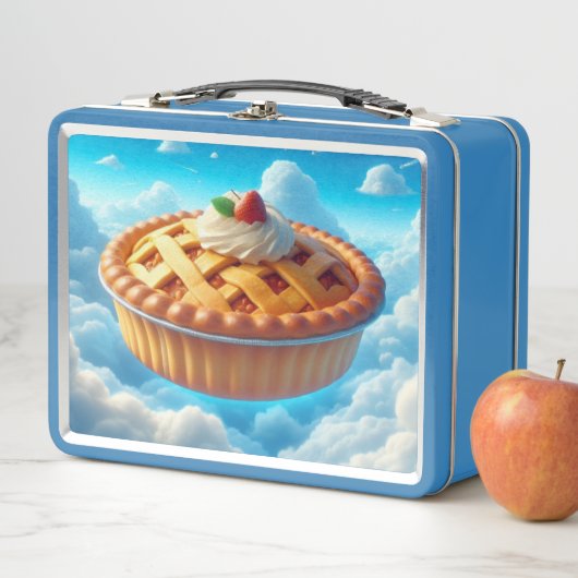 Funny Strawberry Pie im Himmel Idee Metall Brotdose (Beispiel)