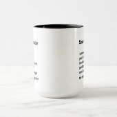 Funny Streetcar Operator Definition Geschenke Tasse (Zentrum)