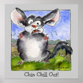 Funny Stress Cartoon Poster Print (Vorne)