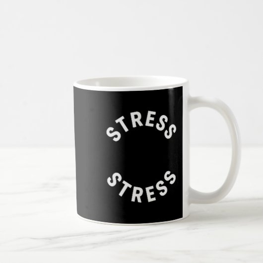 Funny Stress Is My Medal Tee - Humorous Life Warri Kaffeetasse (Rechts)