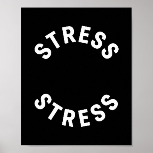 Funny Stress Is My Medal Tee - Humorous Life Warri Poster (Vorne)