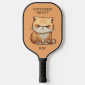 Funny Stress MEOW-T Pickleball Schläger (Vorderseite)