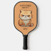 Funny Stress MEOW-T Pickleball Schläger (Rückseite)